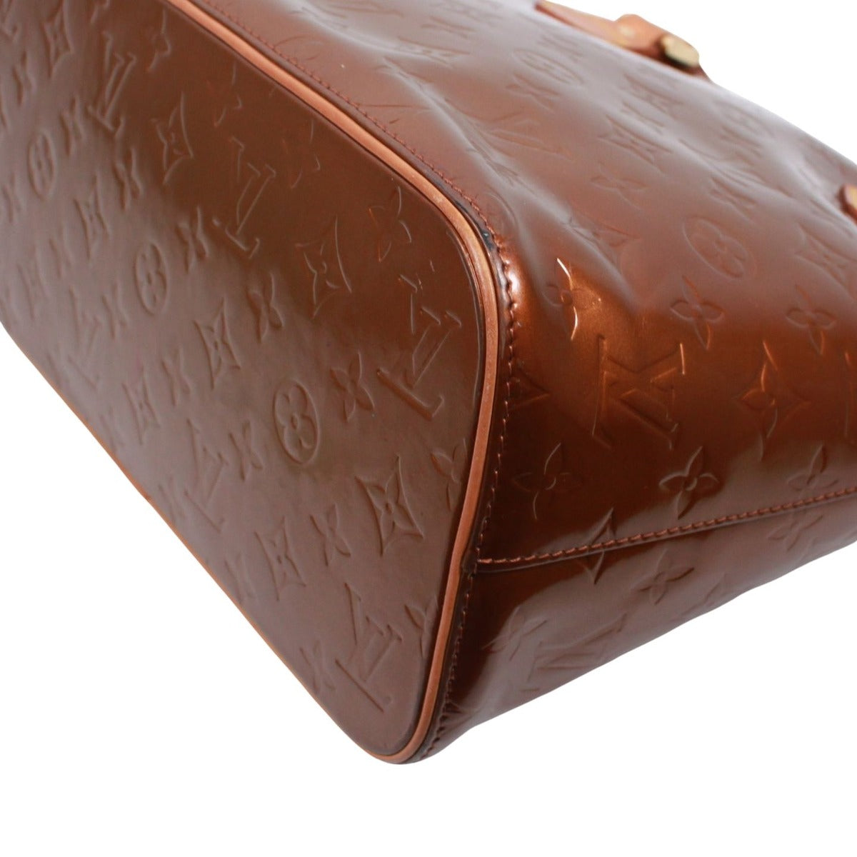 Louis Vuitton Houston Monogram Vernis Leather Bronze Tote — view 5