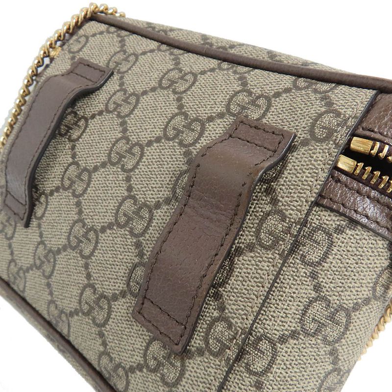 Gucci Ophidia Web Stripe Belt Bag 699765 2WAY Shoulder Bag Beige