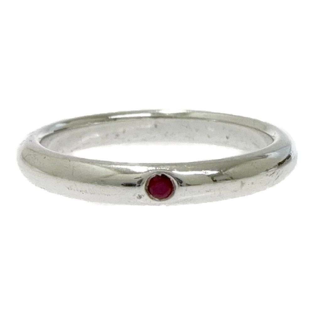 Tiffany & Co Silver Stacking Band Ring Red 925 Engraved