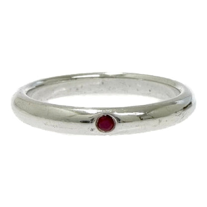 Tiffany & Co Silver Stacking Band Ring Red 925 Engraved