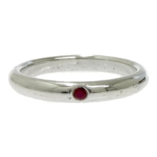 Tiffany & Co Silver Stacking Band Ring Red 925 Engraved