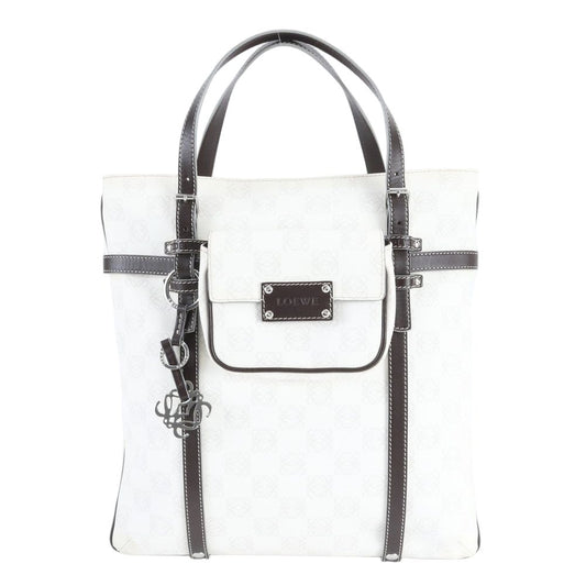 Loewe Anagram Repeat Leather Tote Shoulder Hand