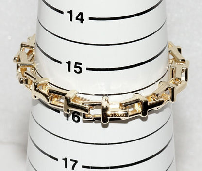 Tiffany & Co Bracelet 18K Yellow Gold T Chain Bracelet 7mm (028in) Width