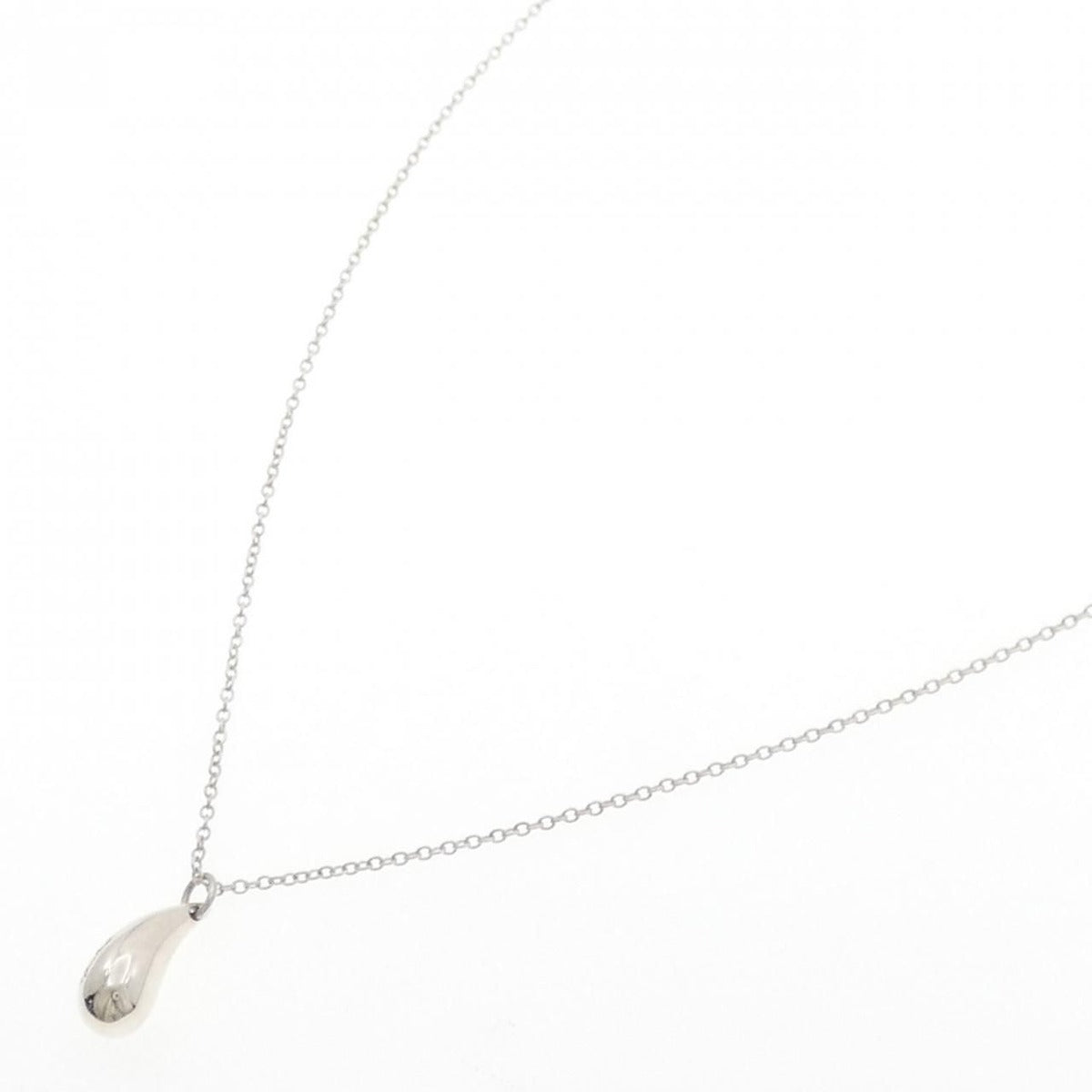 Tiffany & Co. Sterling Silver Teardrop Pendant Necklace — view 2