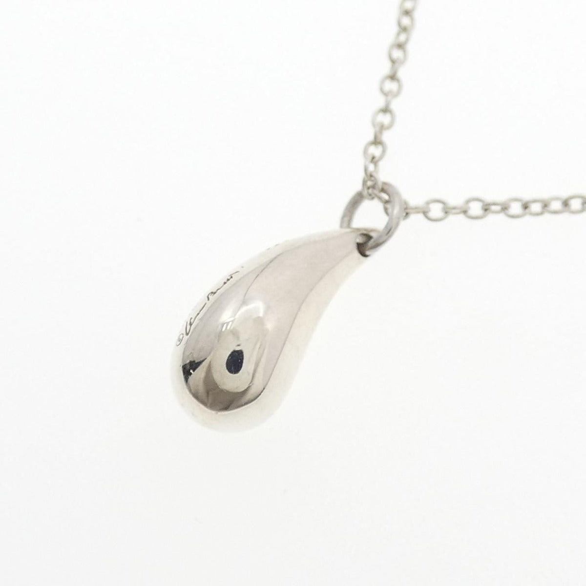 Tiffany & Co. Sterling Silver Teardrop Pendant Necklace — view 3