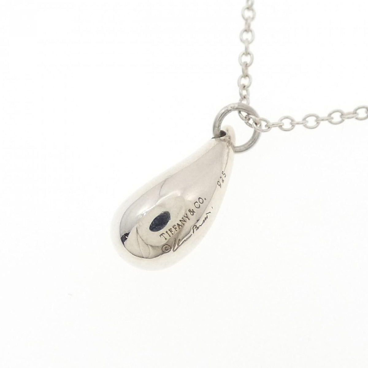 Tiffany & Co. Sterling Silver Teardrop Pendant Necklace — view 4