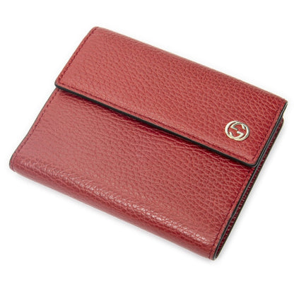 Gucci Red Grain Calfskin Leather
