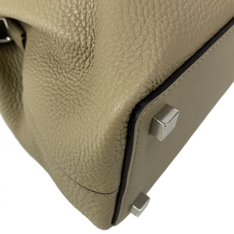 Hermes Handbag Medor Beige Marfa Silver Hardware /2way