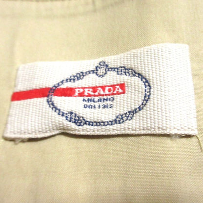 Prada Tuck Belted Wide Shorts Size 40 Beige Women's Used