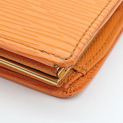 Louis Vuitton Epi Portefeuille Viennois Foldable Wallet Clasp Orange Box