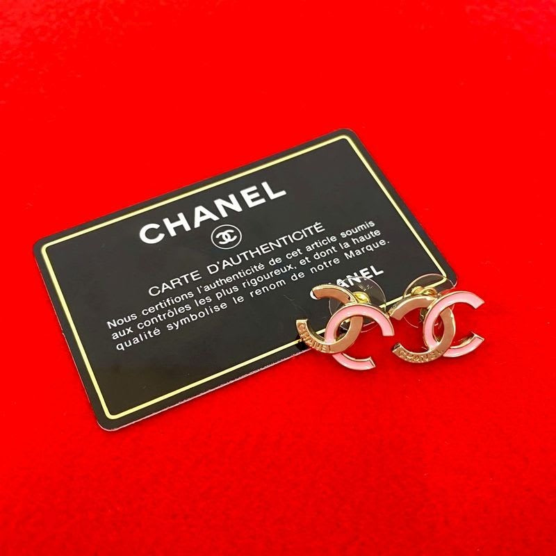 Chanel Coco Mark Motif Logo GP Earrings Accessories 24IB