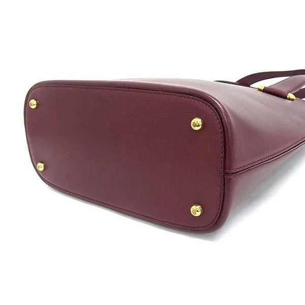 Cartier Handbag Gold Leather Bordeaux — view 5