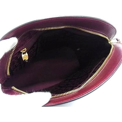 Cartier Handbag Gold Leather Bordeaux — view 6