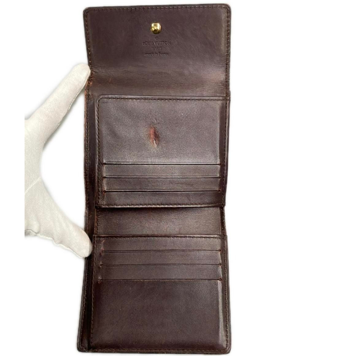 Louis Vuitton Hook Bifold Wallet Porte Monnaie Billets Cult Cles Vernis — view 3