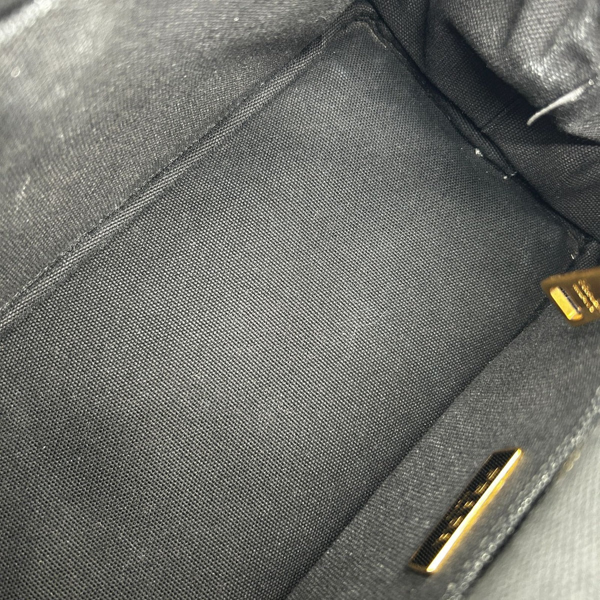Prada 2-Way Canvas Tote Black Canapa PM Nero Tarco — view 14