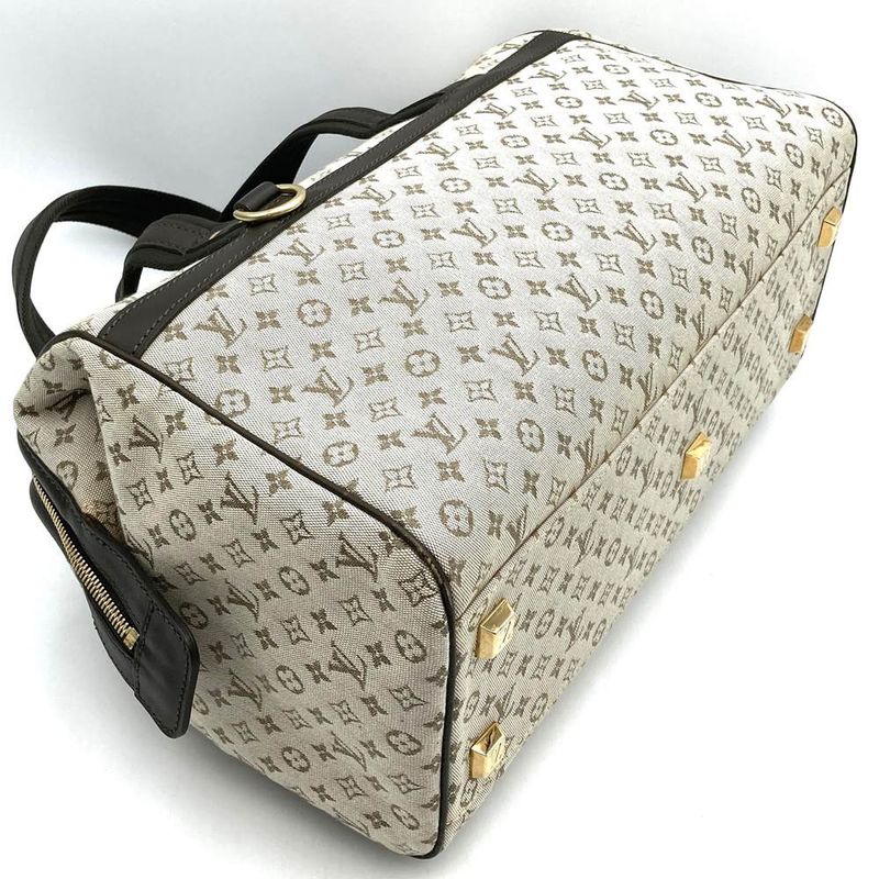 Louis Vuitton M92310 Josephine GM Handbag Beige/brown Monogram Mini Canvas