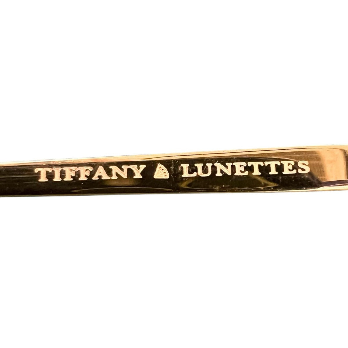 Tiffany & Co. Lunettes Vintage 23k Gold Plated Sunglasses Blue — view 9