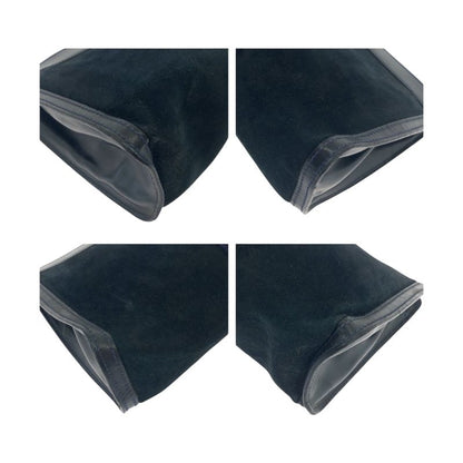 Gucci Vintage Old Gucci Sherry Line Navy Red Blue Suede Clutch Bag 504636