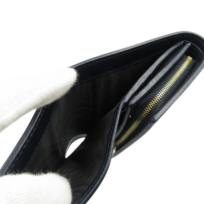 Gucci Horsebit 621891 Canvas Leather Gold Hardware Beige Black Bifold Wallet