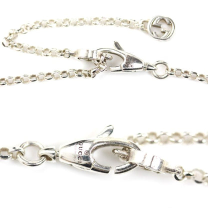 Gucci Silver 925 Double G Necklace 770724 J8400 8106 54g 39/44cm (1732in)
