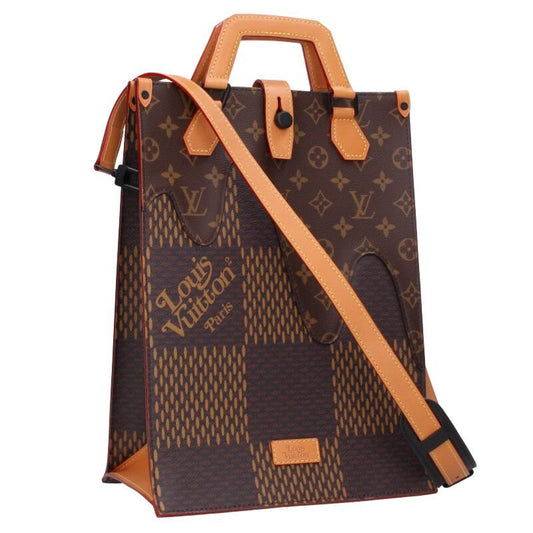 Louis Vuitton Nigot N40355 Mini Tote Damier Ebene Giant Shoulder Tote Bag Men's