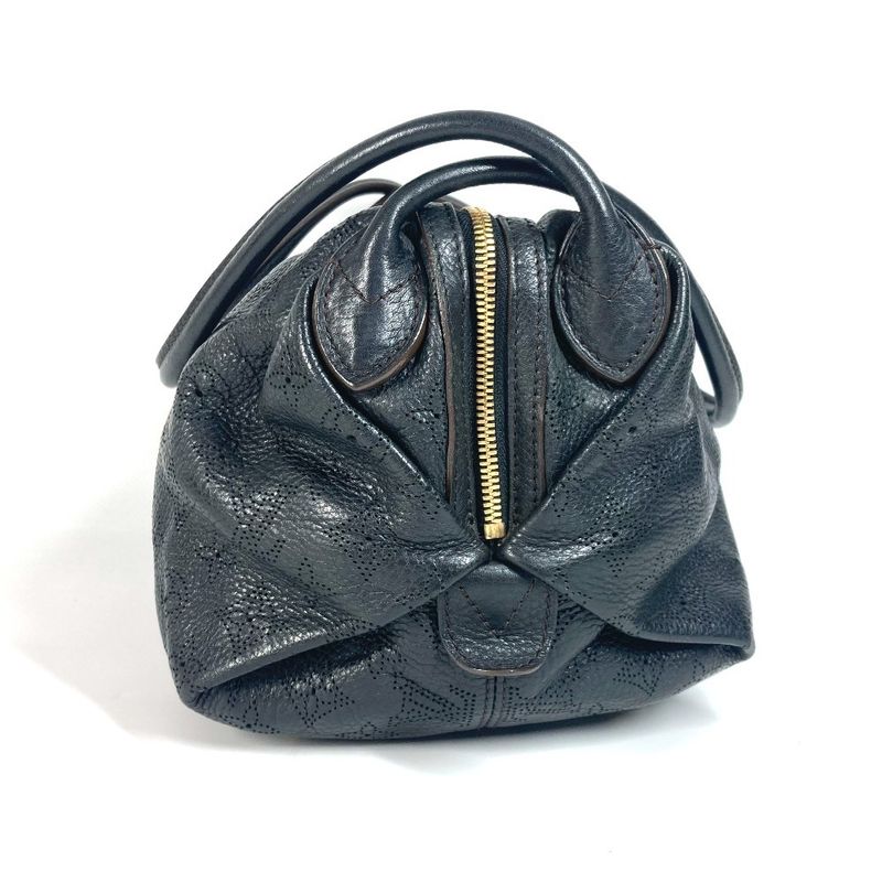 Louis Vuitton Shoulder Bag Galatea PM M93814 Monogram Mahina Leather Noir Black