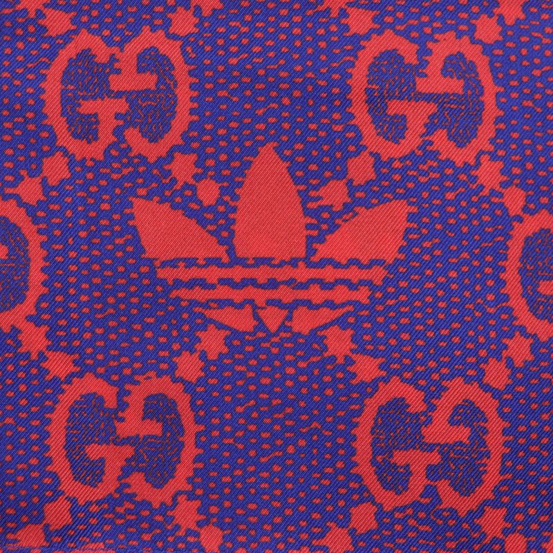  Gucci Adidas Gucci Adidas 691440 Micro GG 100% Silk Michele Period Button Fly