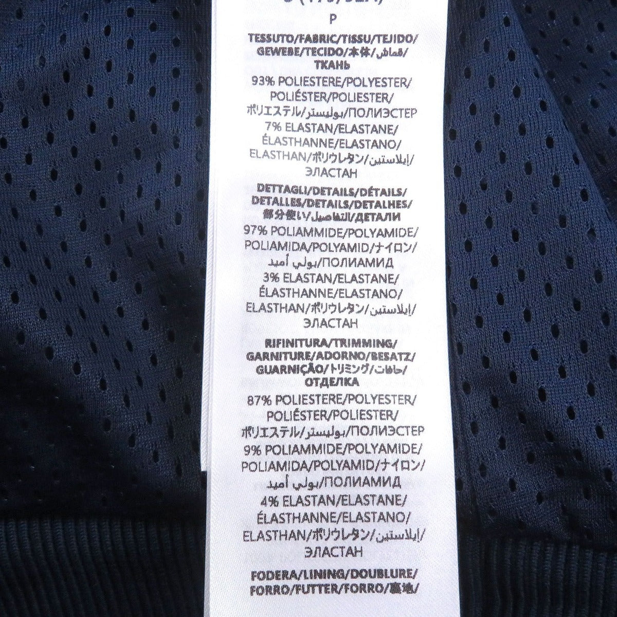 Gucci Neoprene Logo Web Stripe Zip Up Track Jacket Navy Hat — view 9