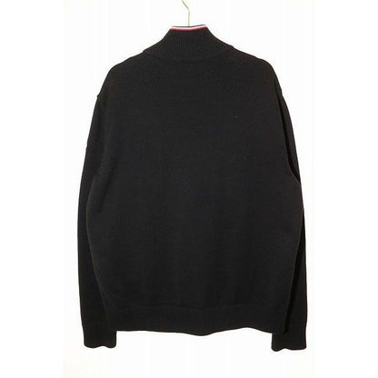 Moncler Cardigan Toricot Black L Knit Down Contrast Zip Up Jacket — view 2