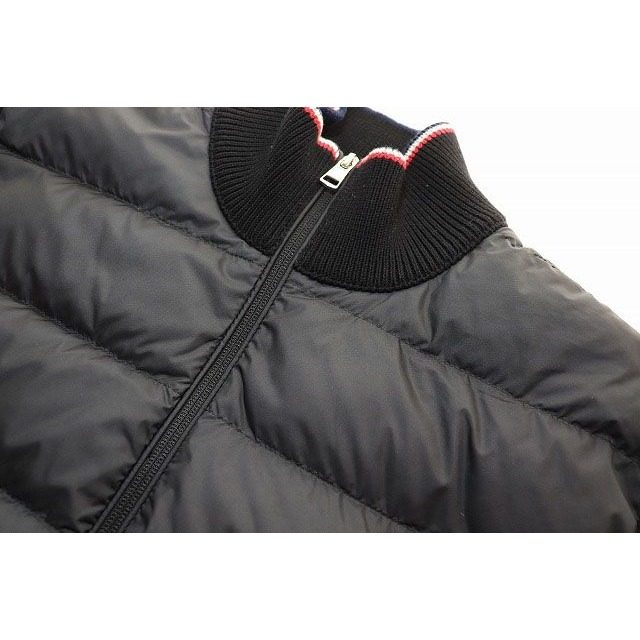 Moncler Cardigan Toricot Black L Knit Down Contrast Zip Up Jacket — view 3