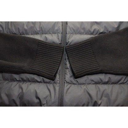 Moncler Cardigan Toricot Black L Knit Down Contrast Zip Up Jacket — view 4
