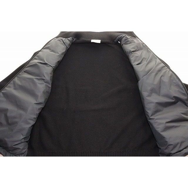 Moncler Cardigan Toricot Black L Knit Down Contrast Zip Up Jacket — view 8