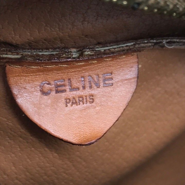Celine Macadam Triomphe Waist Pouch Belt Bag Beige