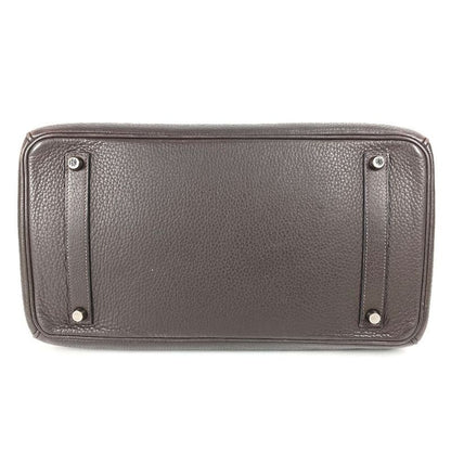 Hermes Handbag Birkin 35 Birkin 35 Taurillon Cles Mans Chocolat Brown