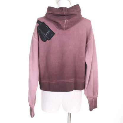 Louis Vuitton Fhkl13 USED Monogram Patterned Pullover Hoodie With LV Patch