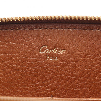 Cartier Round Wallet Marcello Brown Leather — view 4