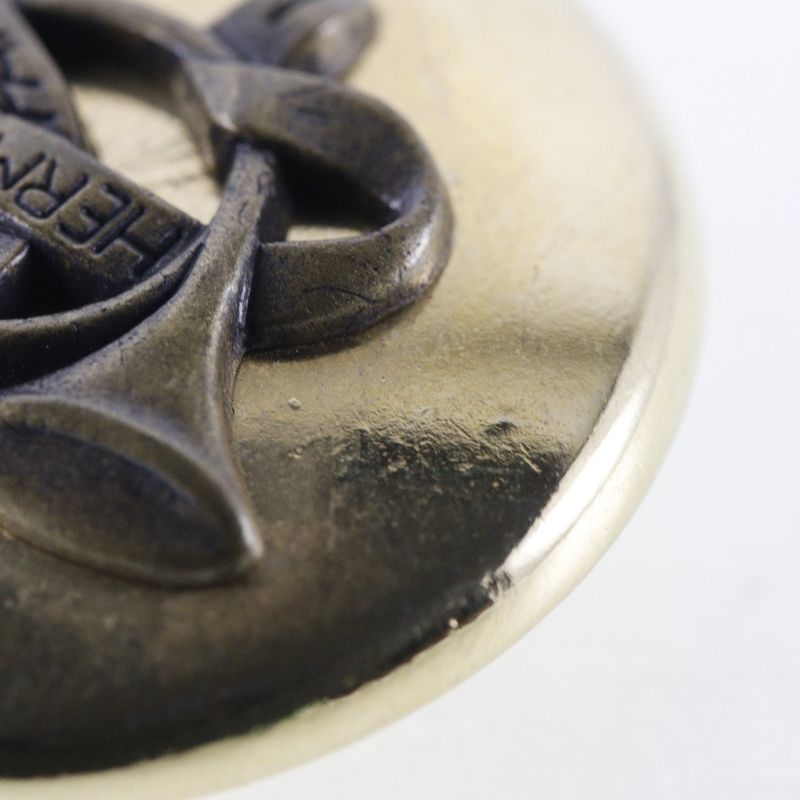 Hermes Horns Gold Plated Ladies 16.3g Earrings