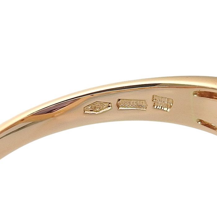 Bvlgari Bulgari Parentesi Cocktail Amethyst Diamond Ring 18K Pink Gold 750 Pink