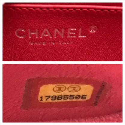 Chanel CC Logo Turnlock Soft Caviar Mini Quilted Chain Shoulder Bag Pink