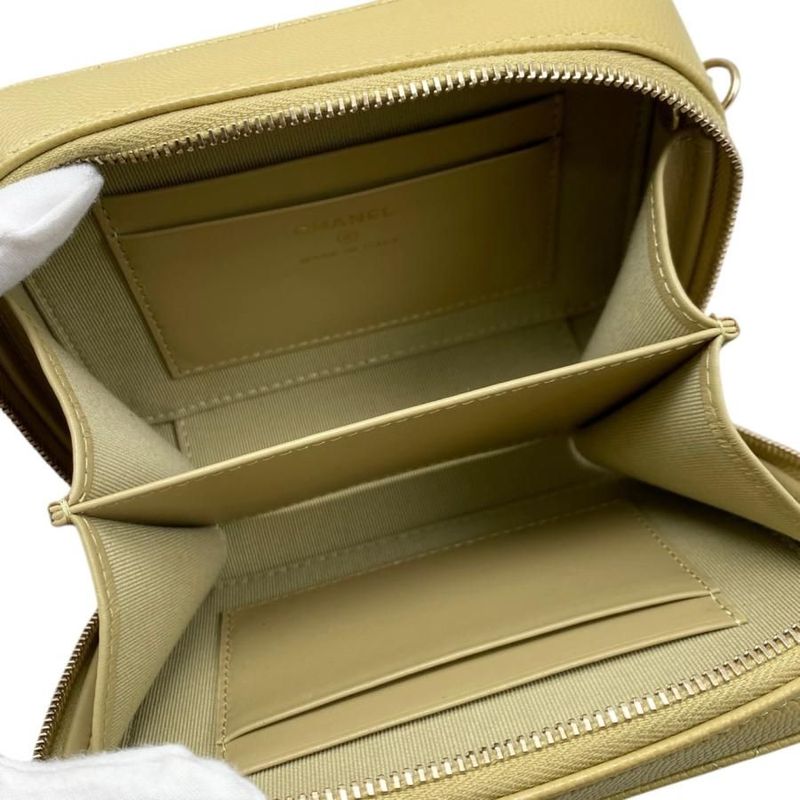 Chanel Shoulder Bag Mini Camera Bag Ap2426 Matelasse Caviar Skin Coco Mark