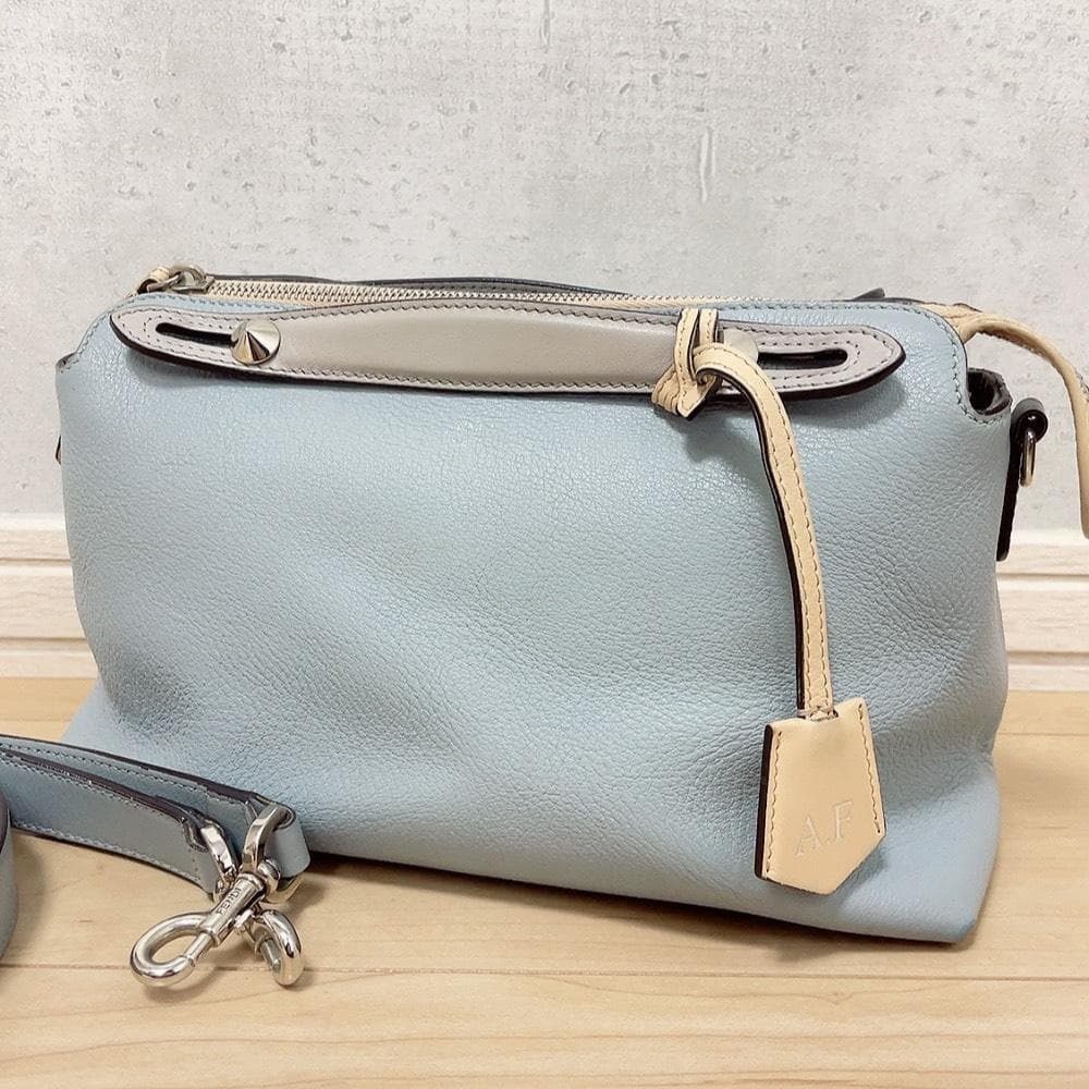 Fendi Visible Shoulder Bag Light Blue 2-Way