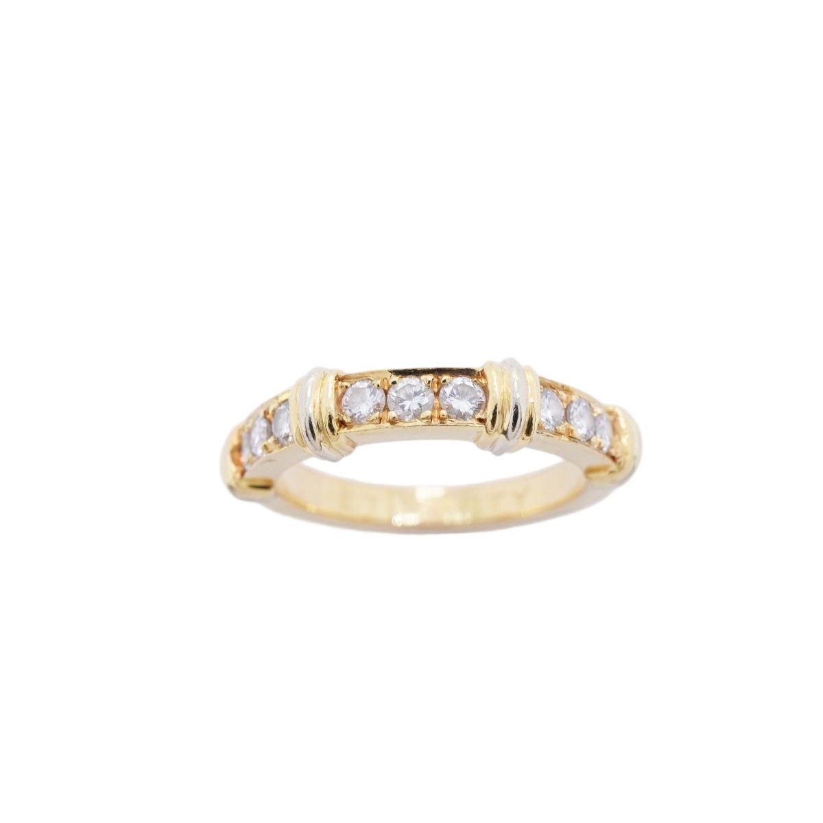 Cartier Ring Contessa 18k Yellow Gold 18k White Diamond — view 2