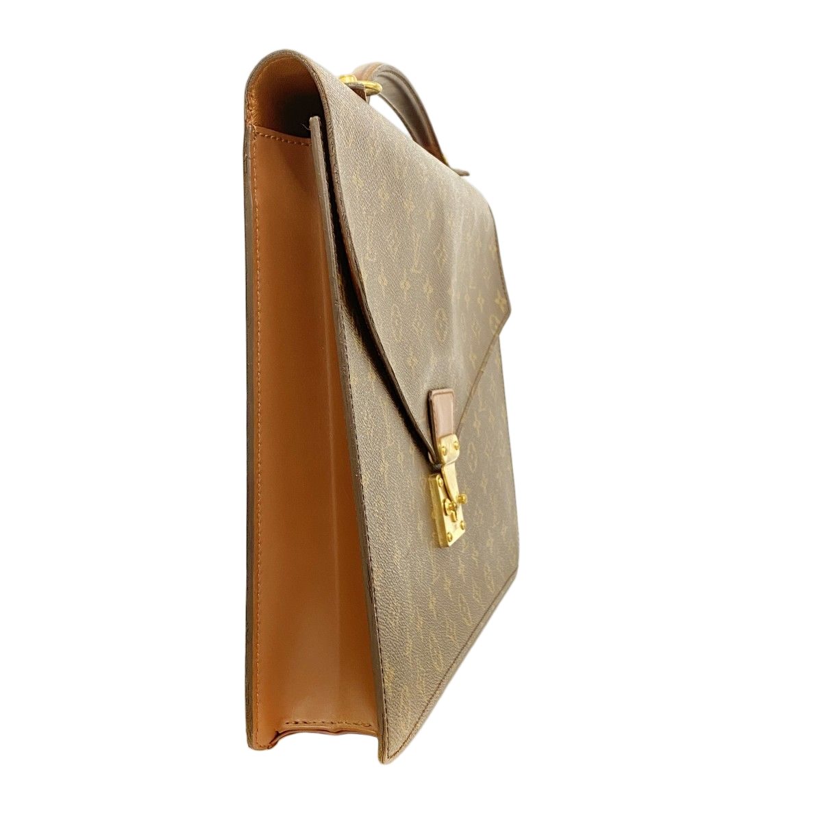 Louis Vuitton Business Bag Monogram Porte Documents Bandouliere Brown 2-Way — view 2