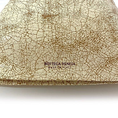 Bottega Veneta Twist Clutch Bag Beige White 607964