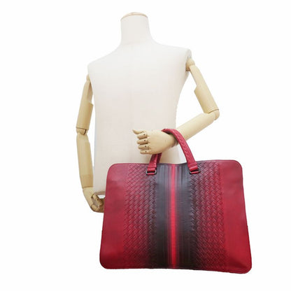 Bottega Veneta Tote Bag Hand Intrecciato Gradient Business Red Men's