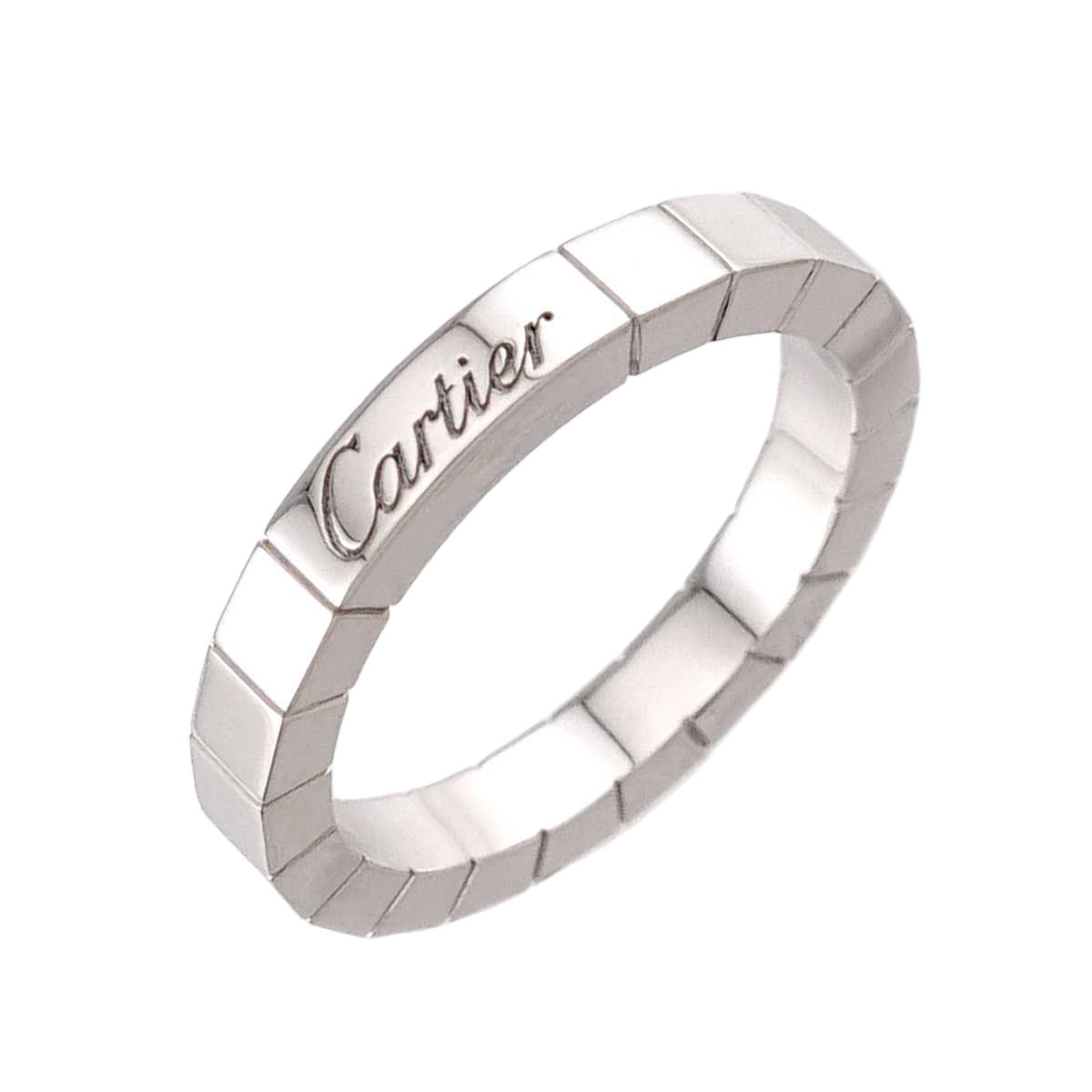 Cartier Laniere 52 Ring 18k WG White Gold 750