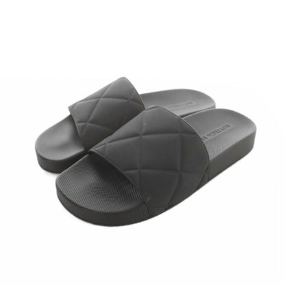 Bottega Veneta Sandals Flat Intrecciato Platform Logo Slide 37 Black