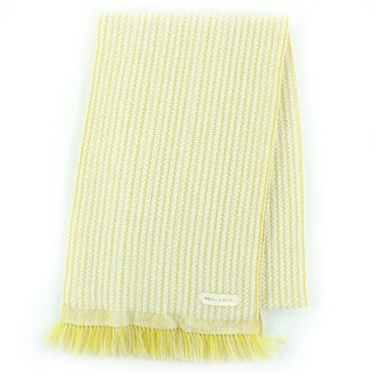 Hermes 100% Cashmere Wavy Double Face Fringe Knit Large