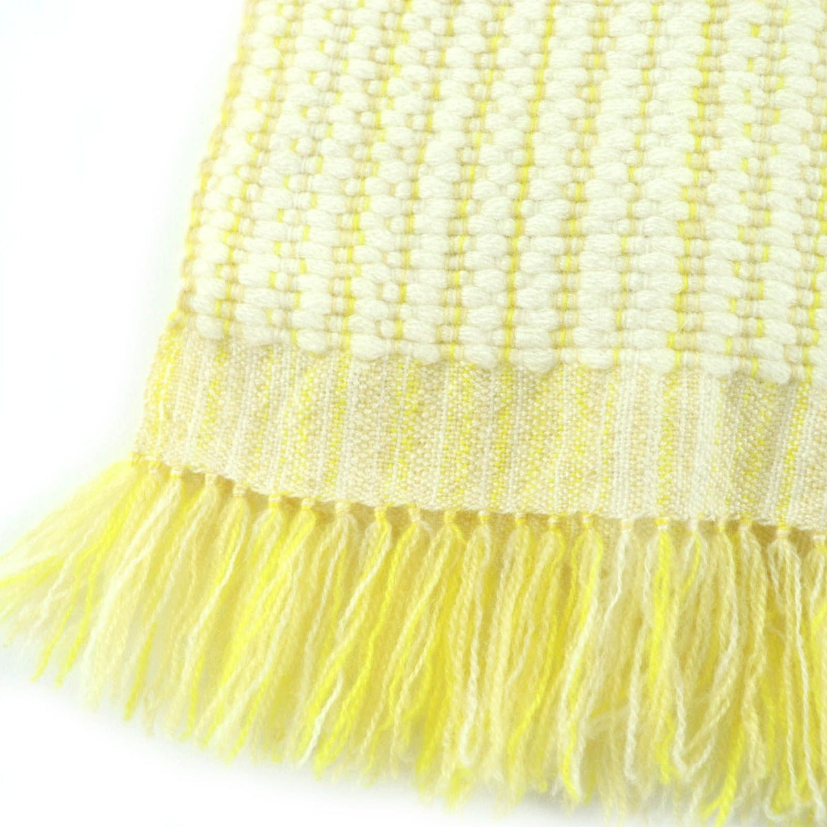 Hermes 100% Cashmere Wavy Double Face Fringe Knit Large — view 5