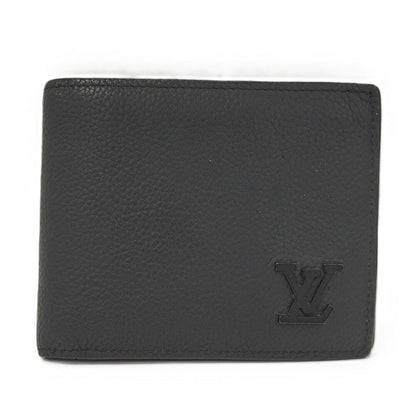 Louis Vuitton LV Aerogram Portefeuille Marco Bifold Wallet Leather Black